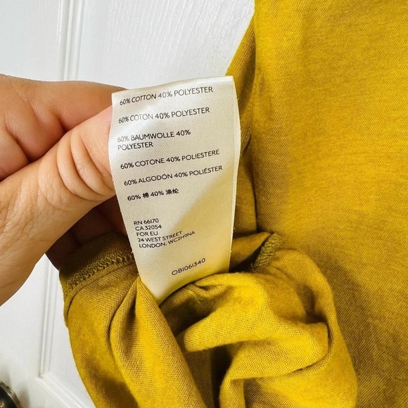 We the Free People Scoop Neck Ruched Side T-Shirt Size S Casual in Lush Lime - Picture 9 of 10